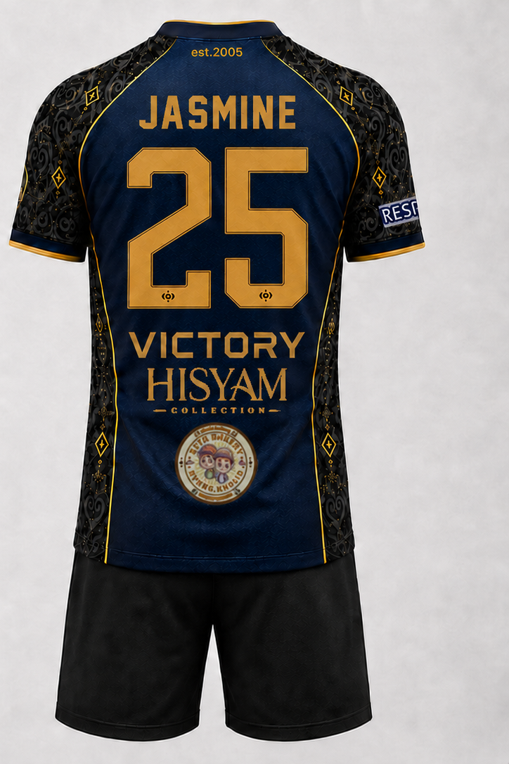 Mockup jersey Victory FC tampak belakang